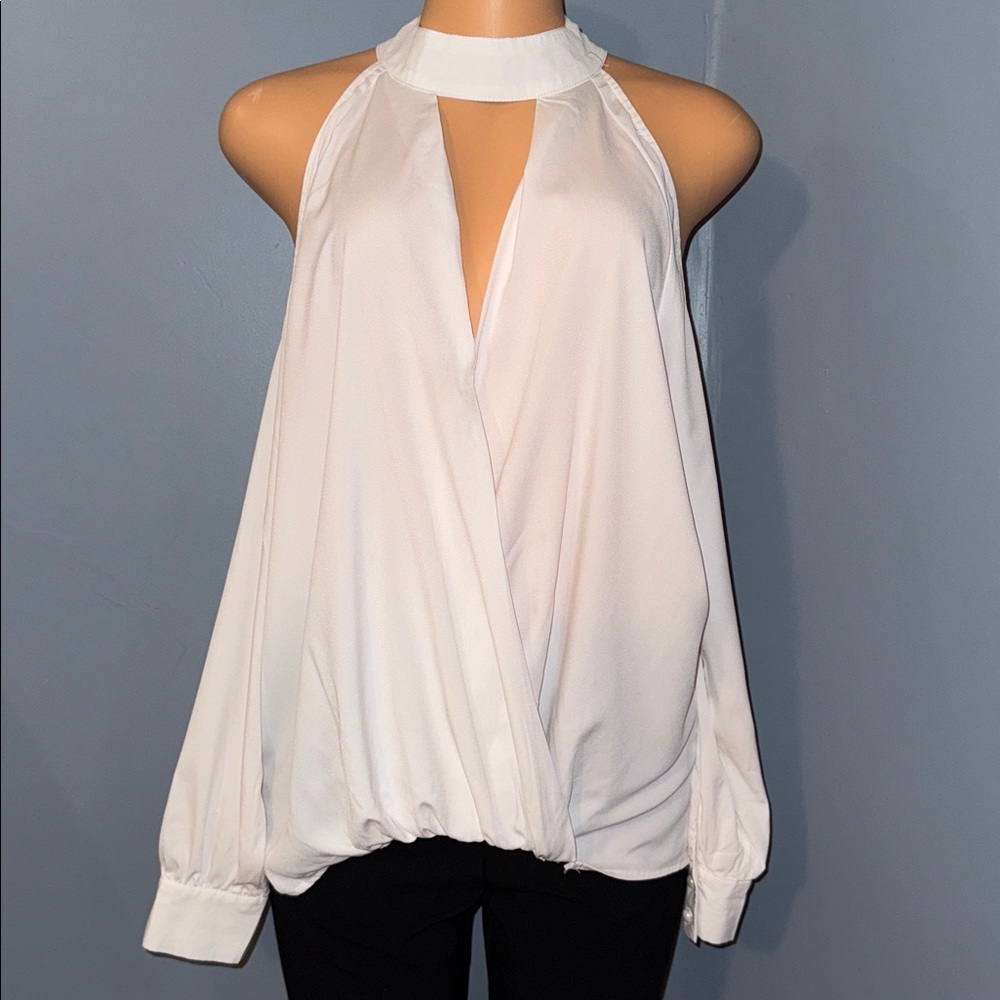 YOINS Halter-Style Wrap Blouse - Size Large